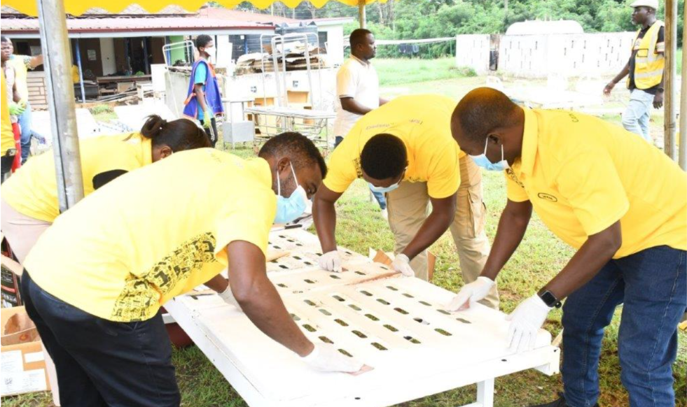 MTN volunteers restore hospital beds under 21 Days of Y’ello Care capture