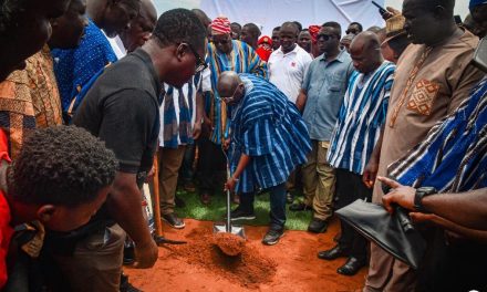 Vice President Bawumia Cuts Sod for Modern Sports Complex in Gambaga