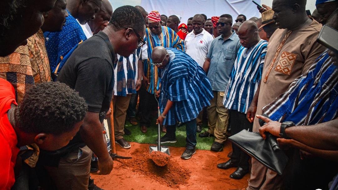 Vice President Bawumia Cuts Sod for Modern Sports Complex in Gambaga