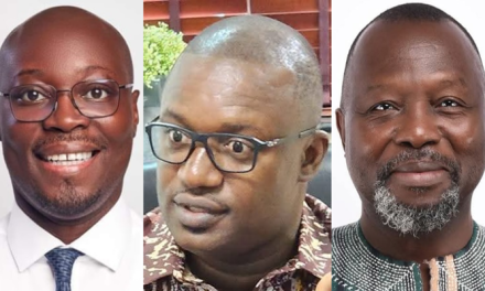 Ministers: Dr Ato Forson-Finance, Dr Ayine-AG, Jinapor-Energy