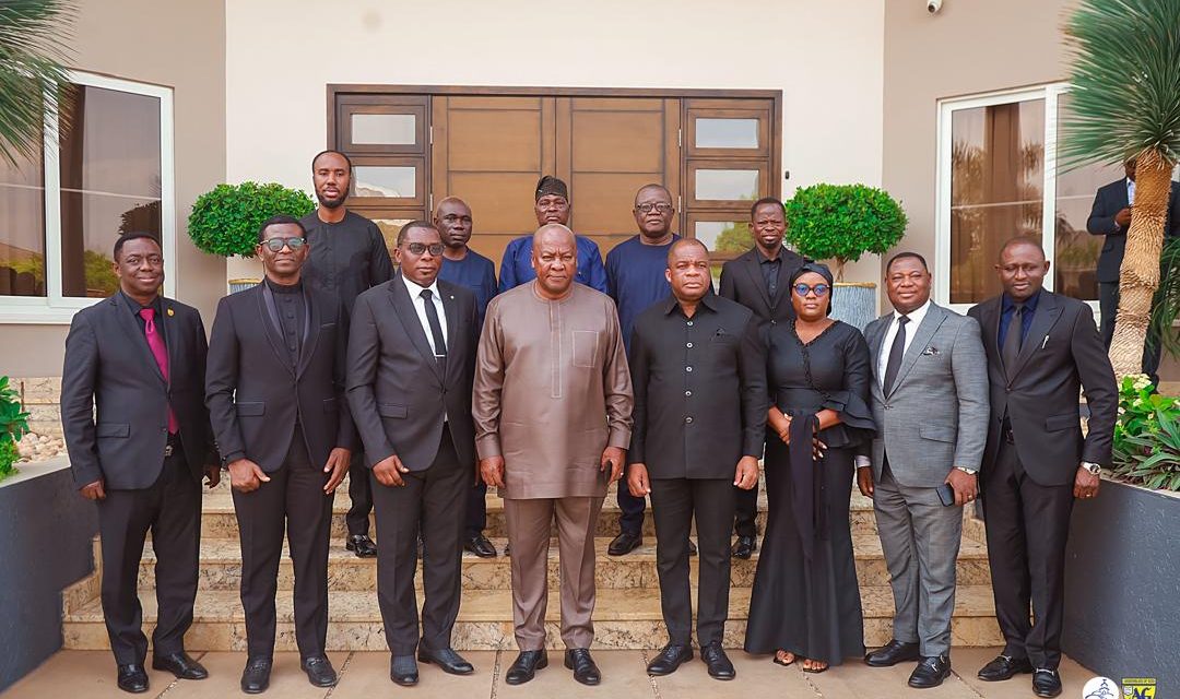 President Mahama Consoles Rev. Wengam & Family