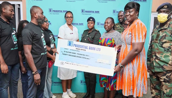 Prudential Bank donates to children at the 37 Military Hospital