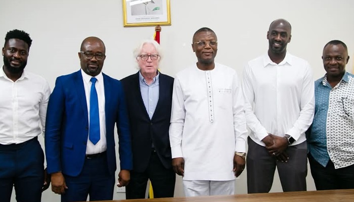 Black Stars Technical team pays courtesy call on Sports and Recreation Minister