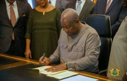 president john mahama signs 1024x683