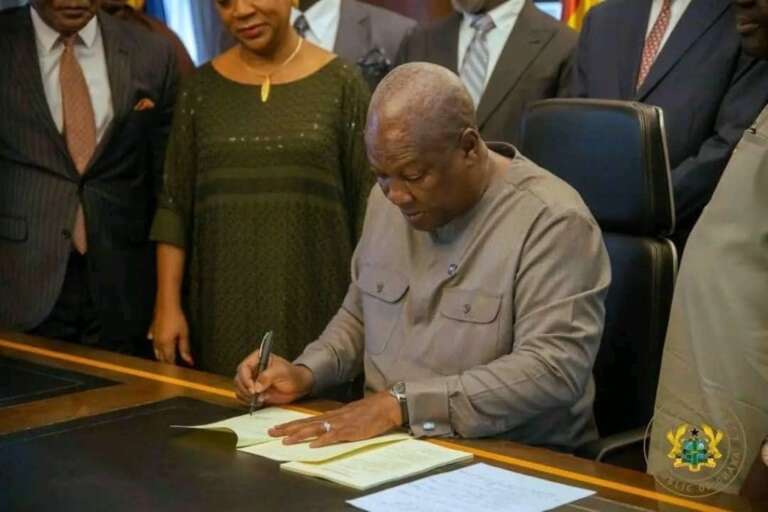president john mahama signs 1024x683